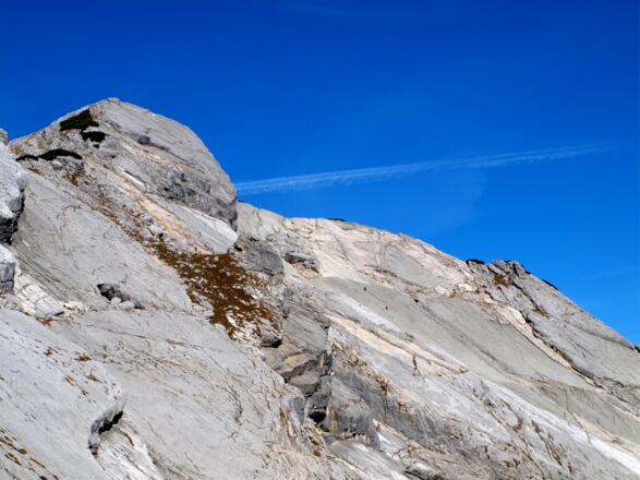 Kletterer am Zwölfer, vom Elfer gesehen.