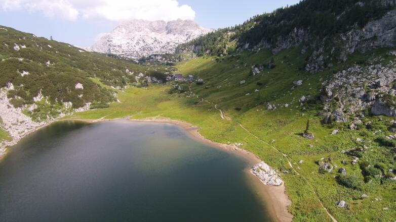 Elmsee mit Pühringer Hütte