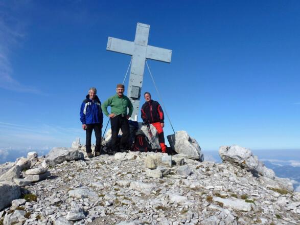 Nach 1 1/2 Stunden ist der höchste Punkt der Tour erreicht: Das Mitterhorn (auch als Hinterhorn bezeichnet) mit 2506 Meter.