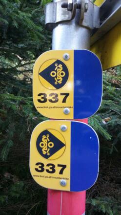 Weg 337 der Mountainbikestrecken Land Tirol