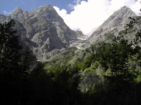 Abzweig Grieskarsteig 808m mit Elfer und Zwölfer