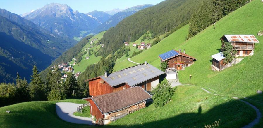 Brandberg und Ahornach vom Gehöft Frodls