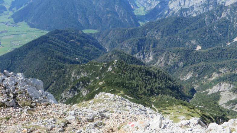 Blick zur Wiechentaler Hütte