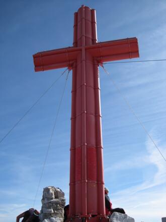 Gipfelkreuz aus der Nähe