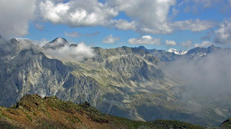 Beim Abstieg grüßt der Großvenediger