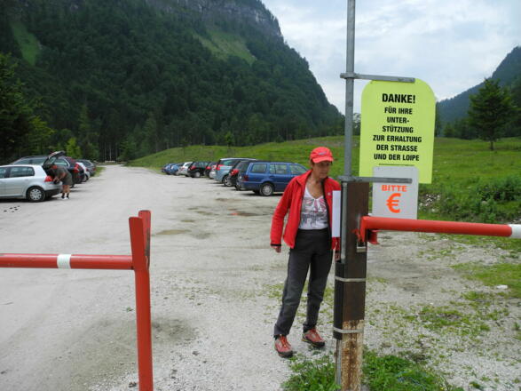 Der Parkplatz in der Rettenbachalm