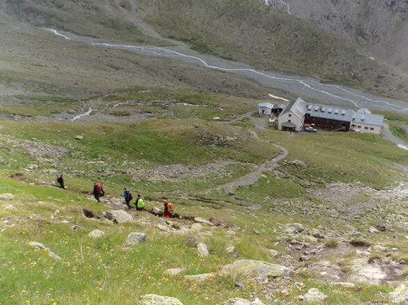 Start bei der Wiesbadenerhütte