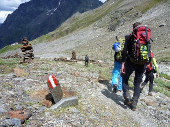 ... und zuletzt wieder über den Fuldaer Höhenweg zurück zum Taschachhaus.