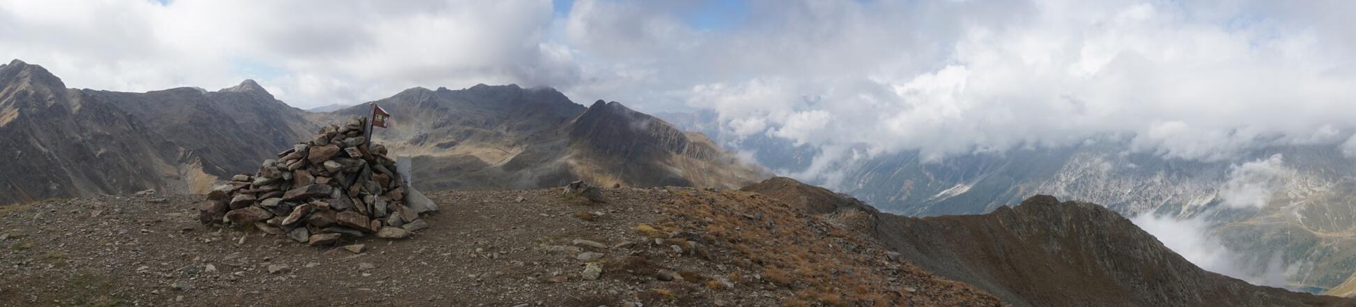 Panoramabild vom Hinterbergkofel aus