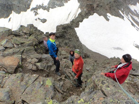 Blick zurück zur Rauhkopfscharte.
