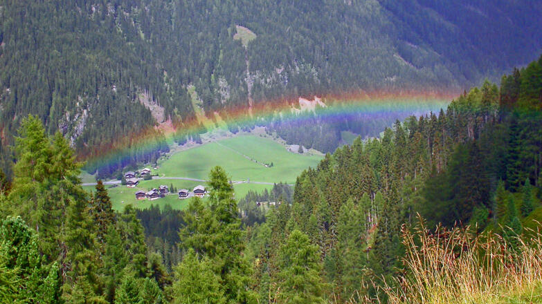Nach einem Regenguss; die Blindisalm ist nicht mehr weit