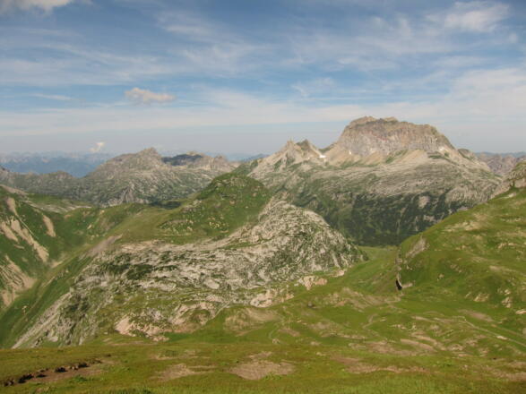 Am Gehrengrat mit Roter Wand (18. August 2013)