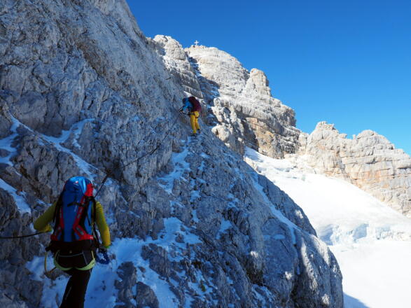 Ansteigende Bergsteiger, Querung ~2835m -2860m