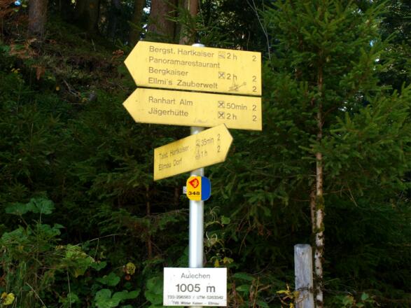 Tafel Aulechen 1005m