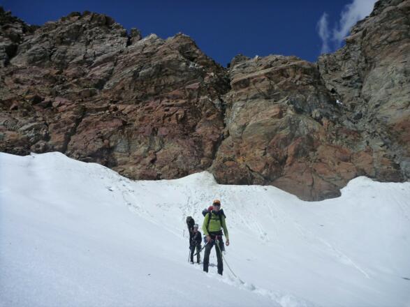 Wieder in Gletscherseilschaft ...