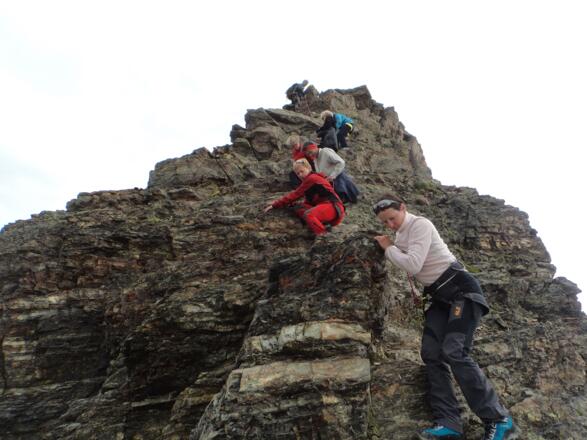 Die kurze Schlüsselstelle UIAA II.