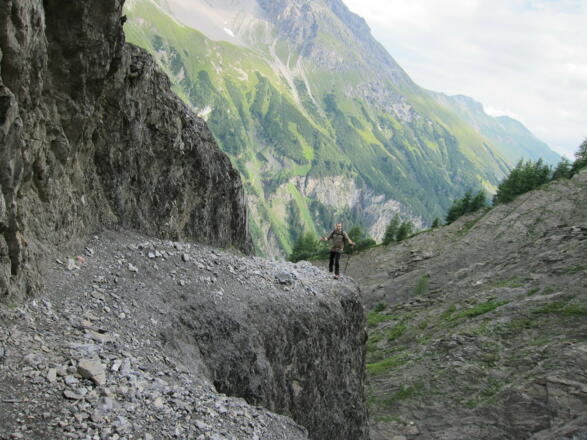 Am Weg zur Erlachalpe (17. August 2013)