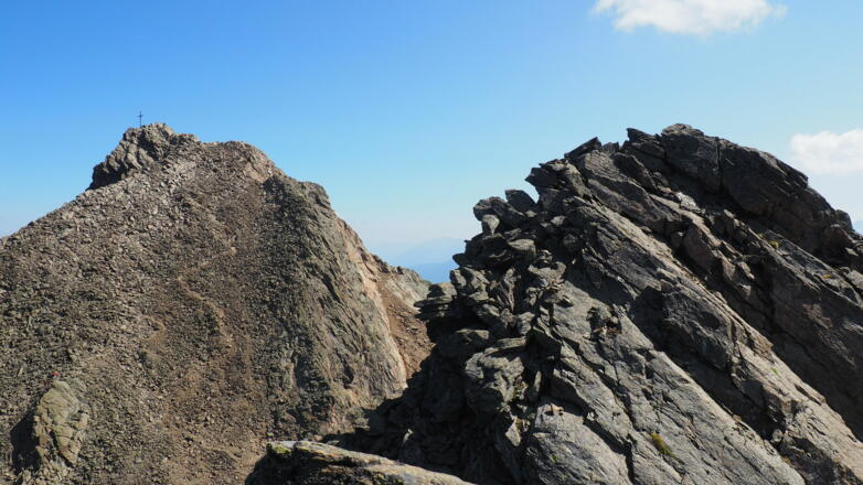 Blankahorn 3129m, Blick zum Hohen Riffler