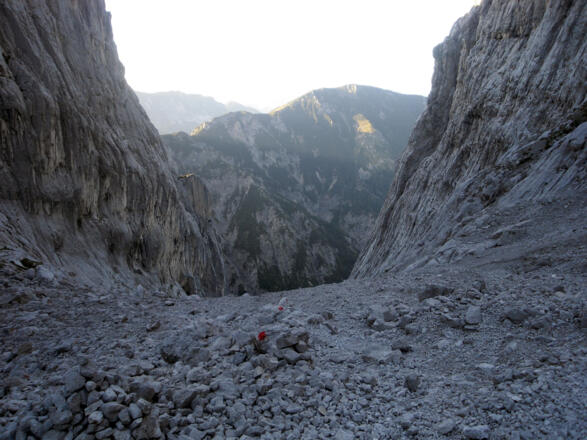 Steinerne Rinne, Blick nach Norden