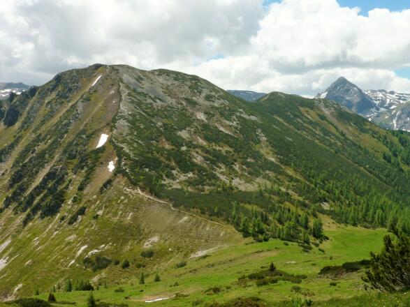 Anstieg auf das Spazeck 2065 m.