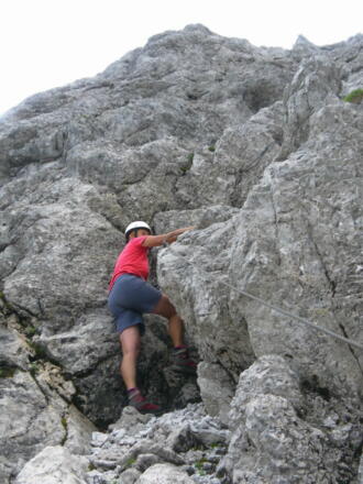 Rechtsschwenk in den Kamin