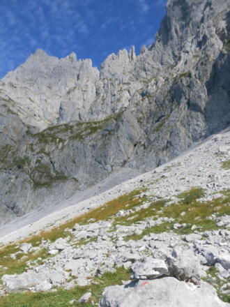 Zustieg zur Gras-Schrofenwand