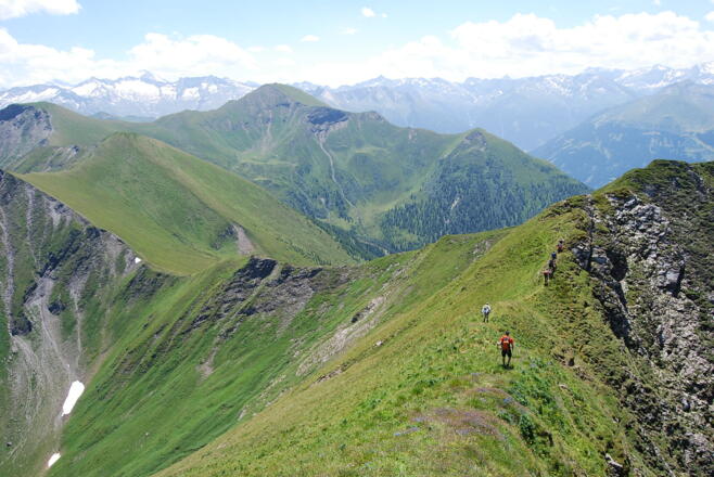Blick hinunter zur Schmalzscharte