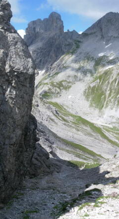 Steilrinne aus der Nordscharte