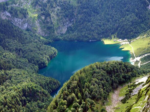 Hinterer Gosausee vom Gabelkogel 1904m