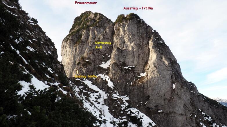 Querung zum Klettersteig