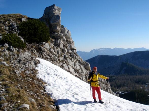 Scharte Schrockengrat 2995 m (Mai)