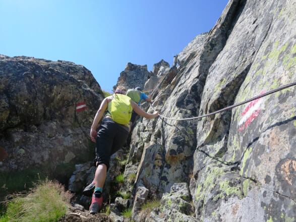 ... geht es zum letzten Steilaufschwung, der ...