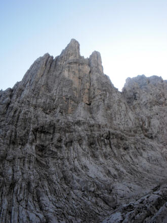 Predigtstuhl-Westseite aus der Steinernen Rinne