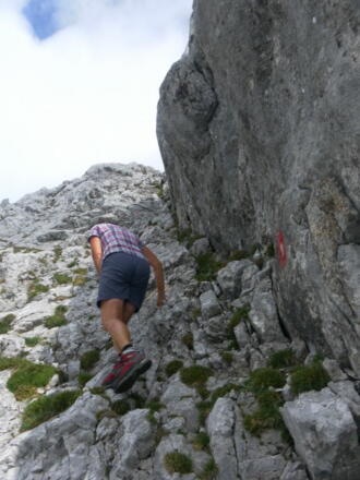 Rampe zum Gipfelstock