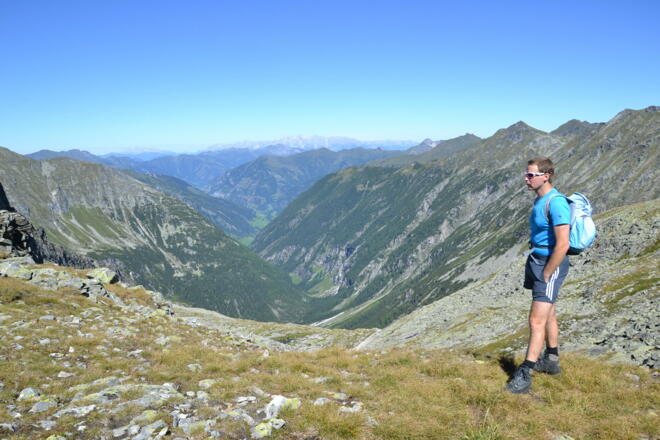 Blick von der Marchkarscharte ins Schöder- und Großarltal