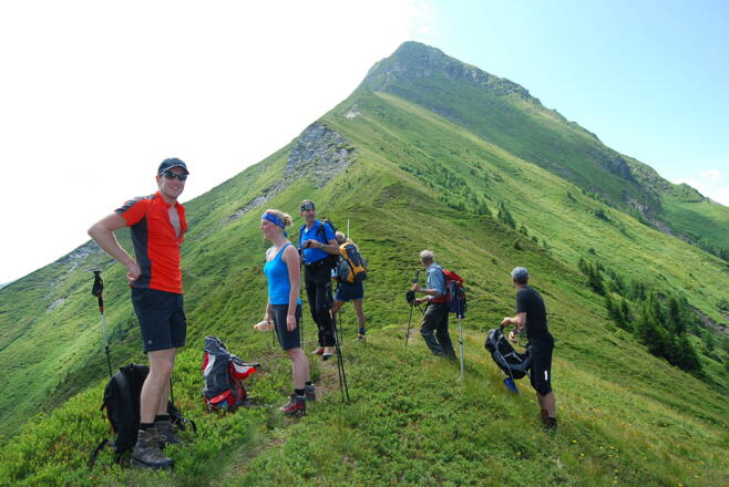 Aufstieg zur Laderdinger Gamskarspitze, 2413m
