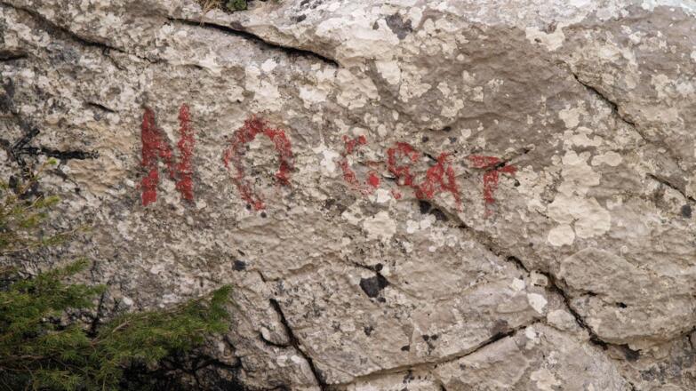 Verblassende Markierung &quot;NO-Grat&quot;