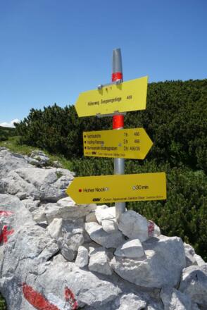 Ausstieg des Nockkars zum Nockplateau