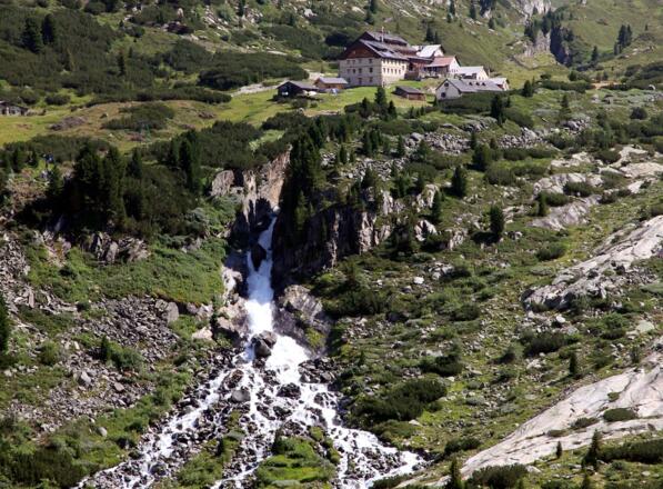 Blick zur Berliner Hütte