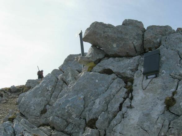 Wandbuch am Ausstieg