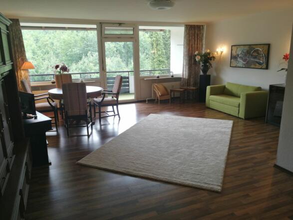 Wohnzimmer Ansicht Ferienwohnung Dittmar