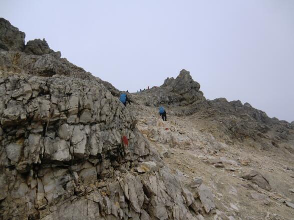 Die letzten Meter zum Schlauchkarsattel (2639 m)