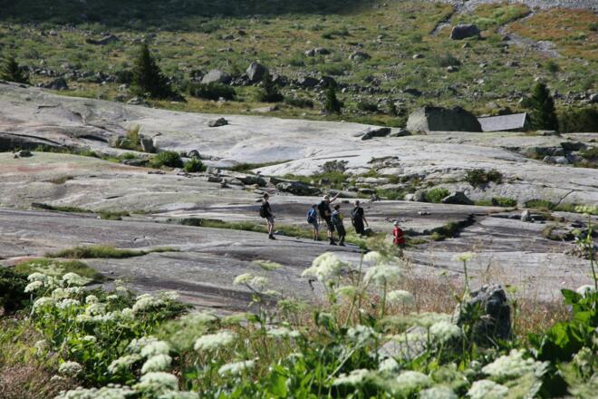 Große Platten unterhalb der Berliner Hütte