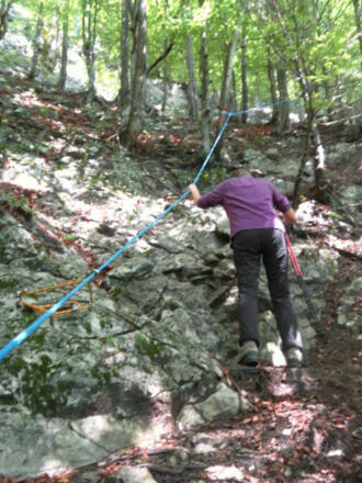 gesicherte Schrofenstufe