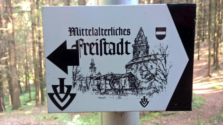 Wegweiser des Wanderweges