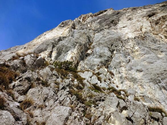 Die 5. Seillänge. Tolle Verschneidungskletterei