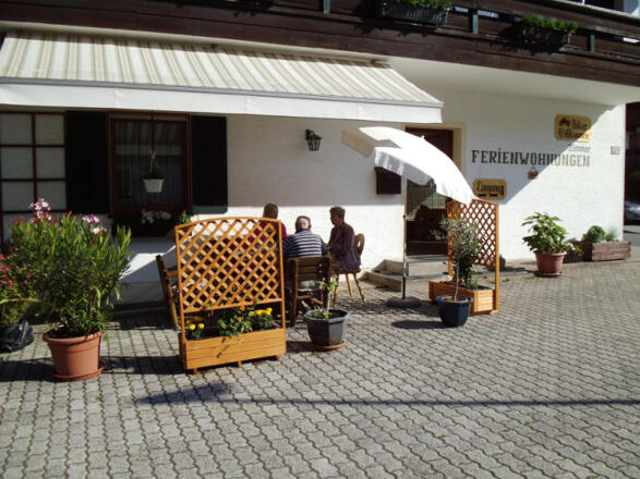 Sitzgruppe am Aufenthaltsraum