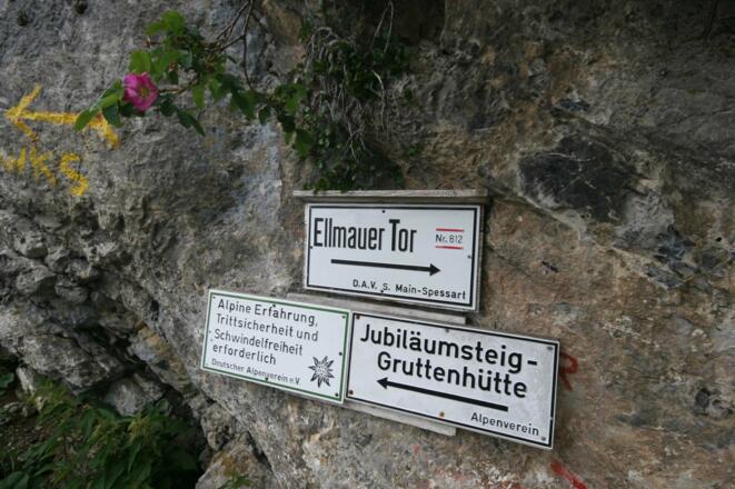 Schild Jubiläumsteig