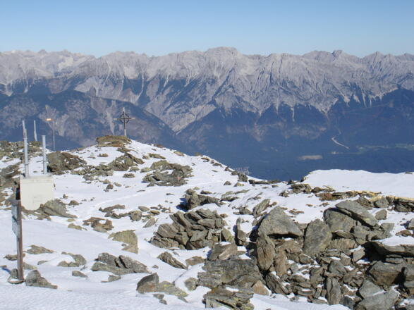 Blick vom Glungezergipfel zum Karwendel