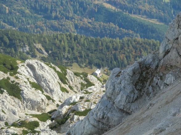 Prielschutzhaus vom Einstieg